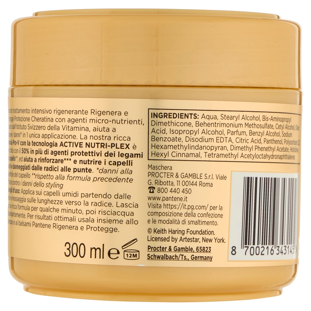 Pantene Pro-V Nutri-plex Maschera Protezione Cheratina Rigenera e Protegge 300 ml